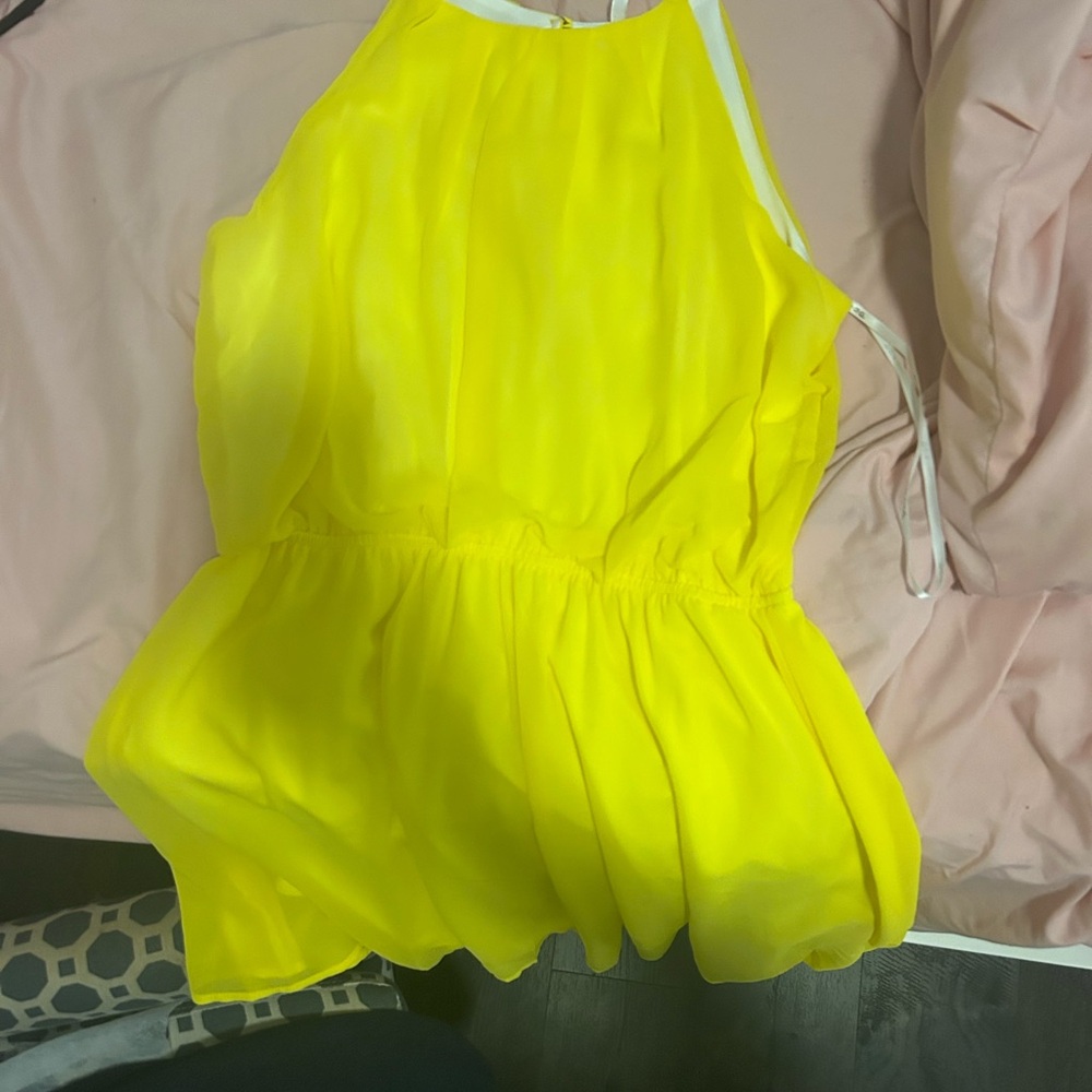 Bright Yellow Halter Top